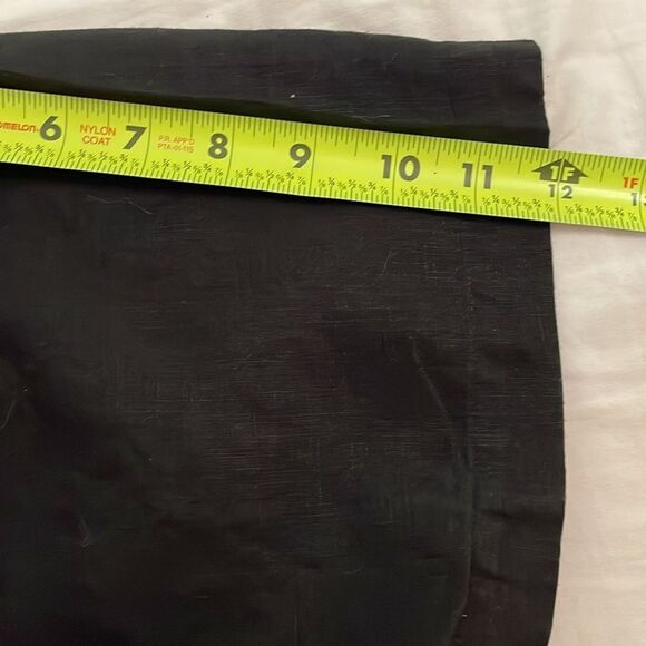 Lanzino Black Linen Short Sleeve Shirt Mens Size Extra Large - Picture 5 of 11